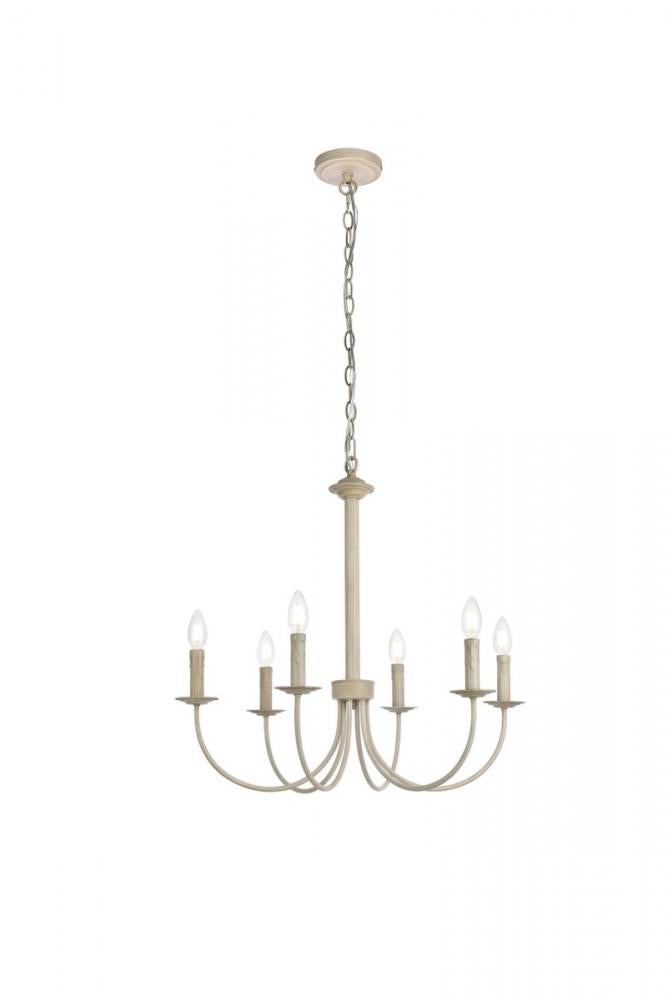 Elegant Lighting BRIELLE LD7040D26WD Pendant Mid Century Modern - Weathered Dove