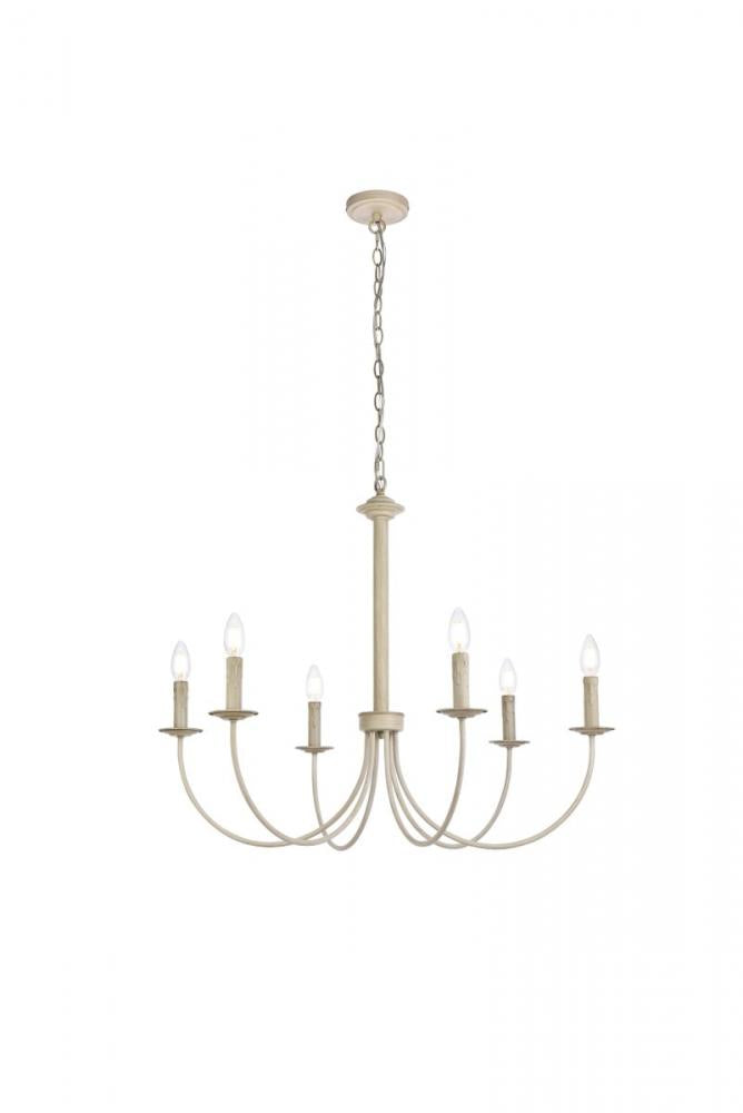 Elegant Lighting BRIELLE LD7041D32WD Pendant Mid Century Modern - Weathered Dove