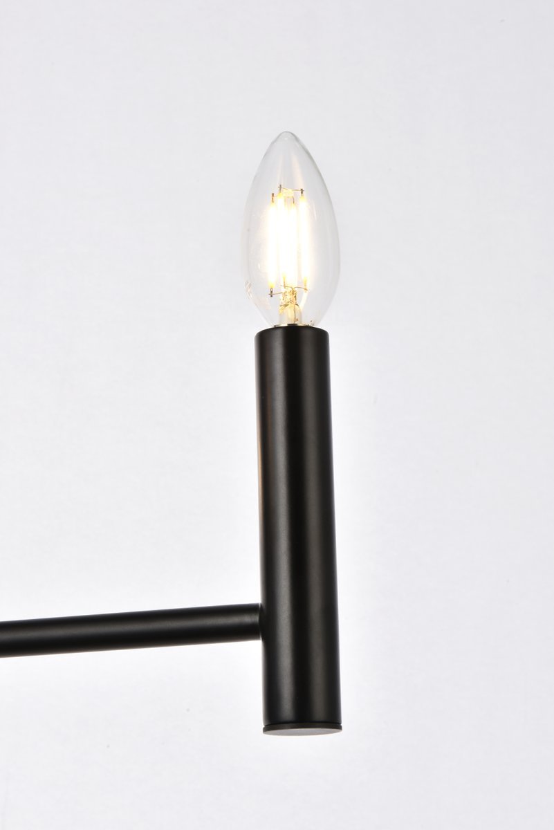 Elegant Lighting CARMELLA LD7059D17BK Pendant Mid Century Modern - Black