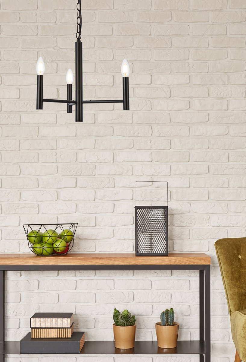 Elegant Lighting CARMELLA LD7059D17BK Pendant Mid Century Modern - Black