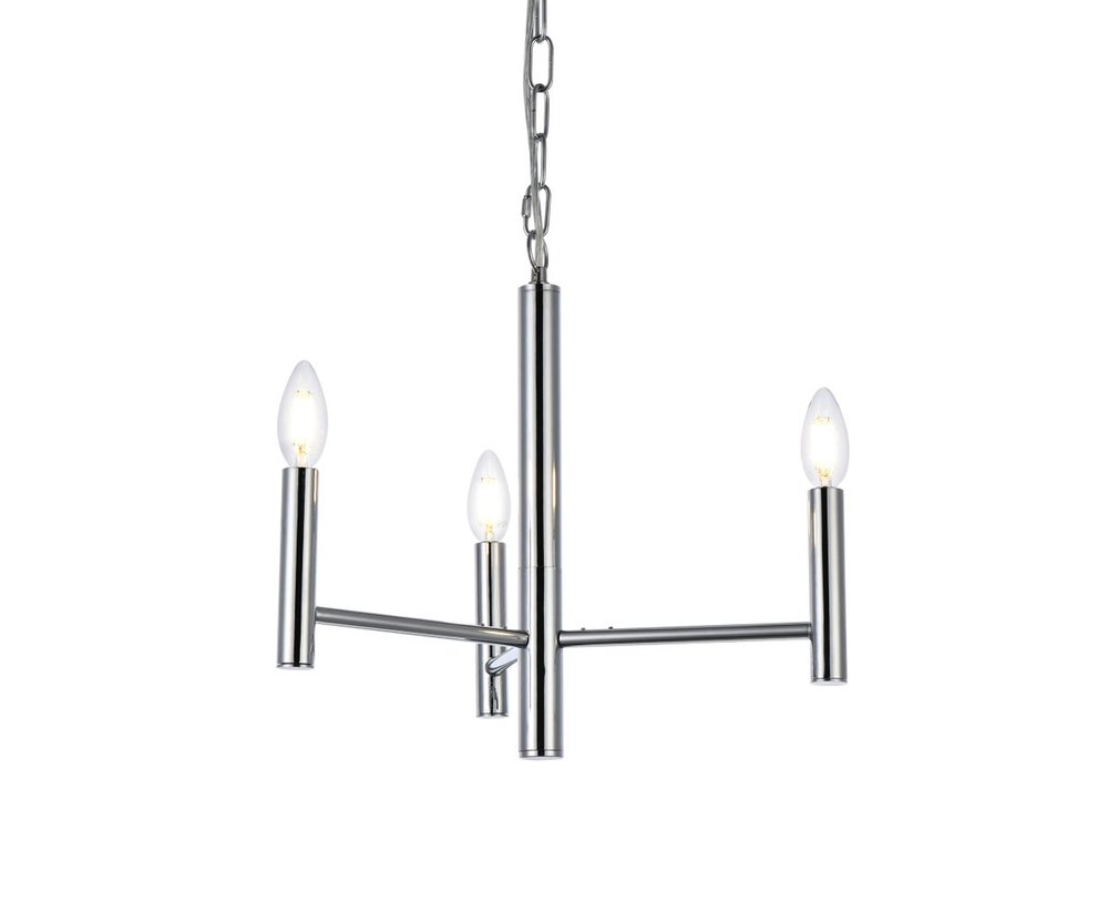 Elegant Lighting CARMELLA LD7059D17C Pendant Mid Century Modern - Chrome