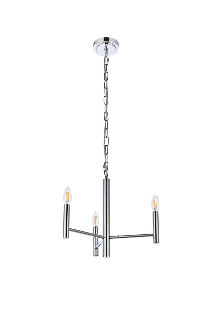 Elegant Lighting CARMELLA LD7059D17C Pendant Mid Century Modern - Chrome