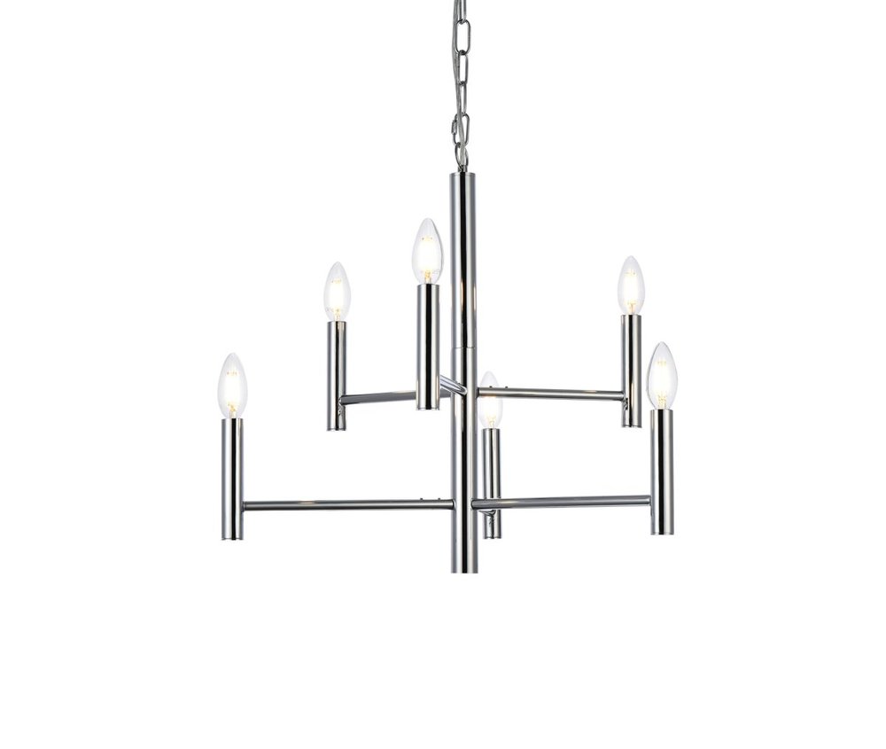 Elegant Lighting CARMELLA LD7060D22C Pendant Mid Century Modern - Chrome