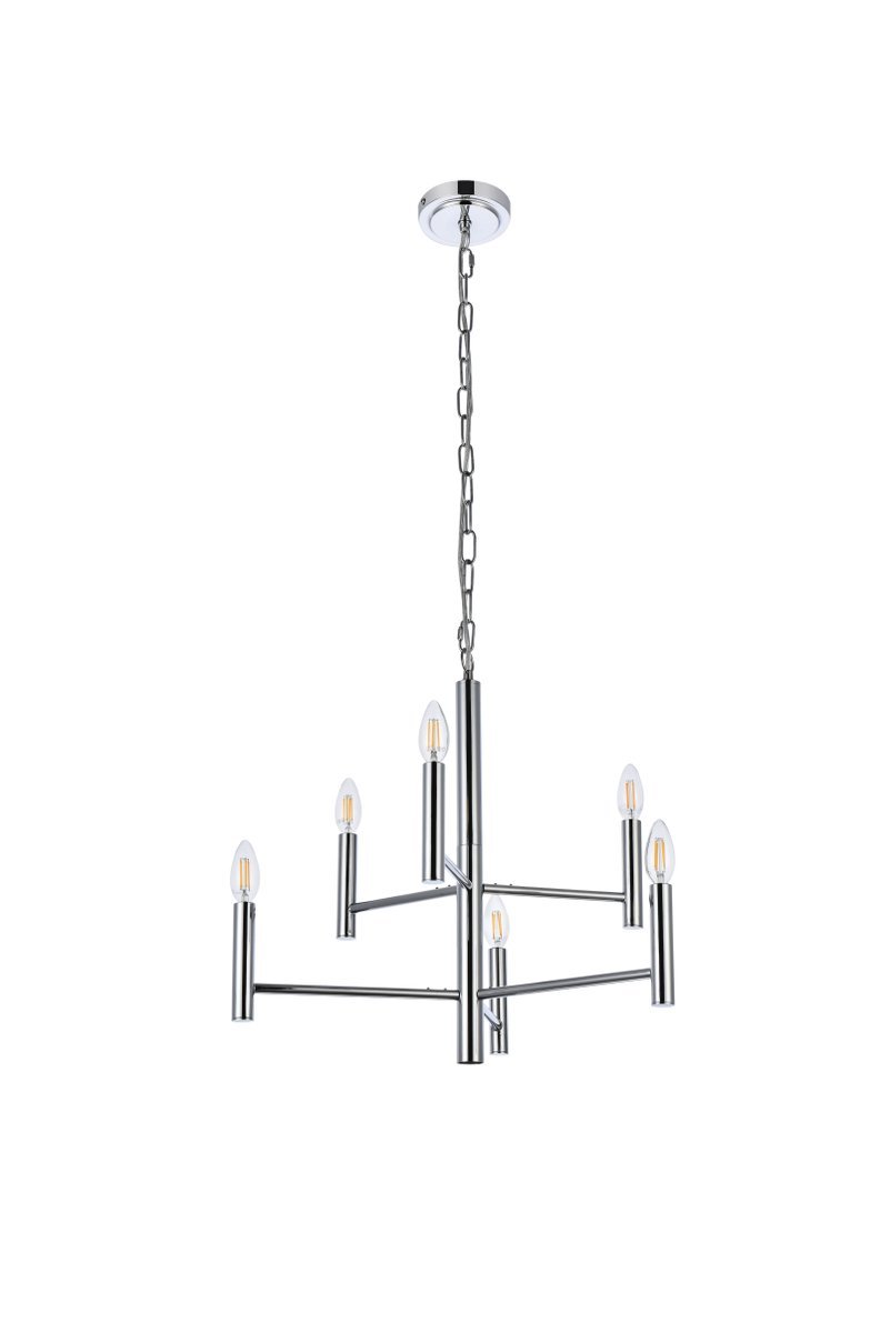 Elegant Lighting CARMELLA LD7060D22C Pendant Mid Century Modern - Chrome