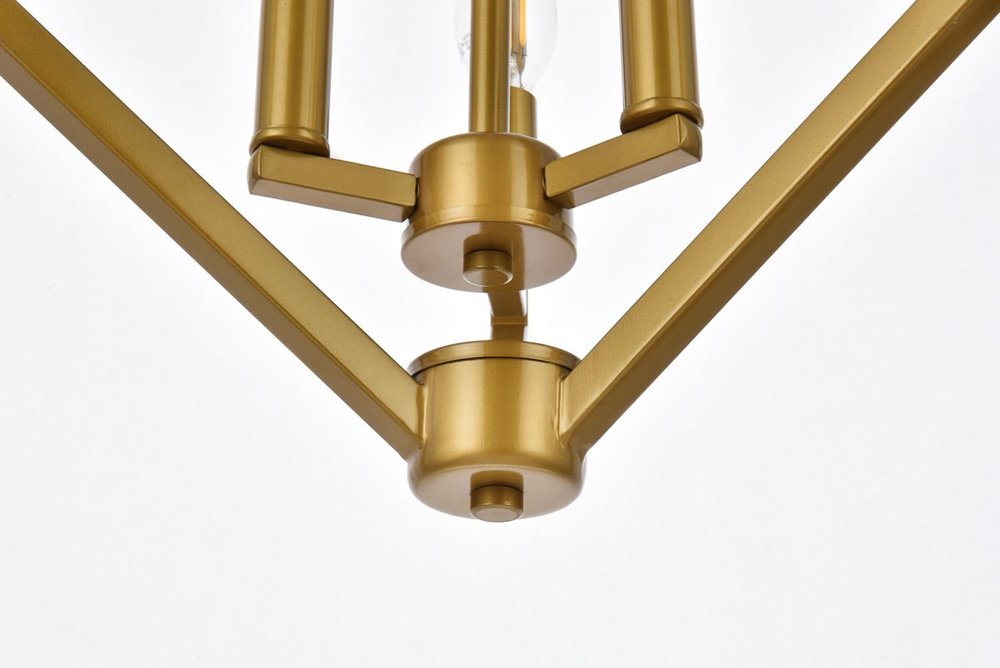 Elegant Lighting IRINA LD7061D14BR Pendant Mid Century Modern - Brass