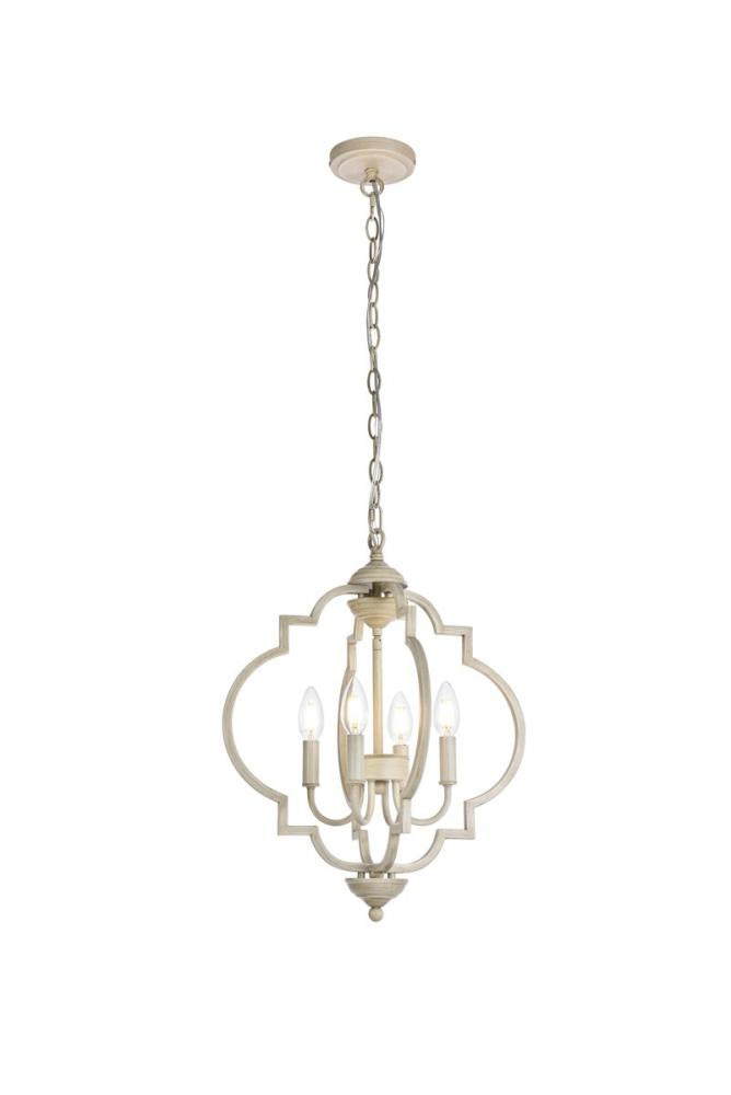 Elegant Lighting SANDARA LD7064D16WD Pendant Mid Century Modern - Weathered Dove