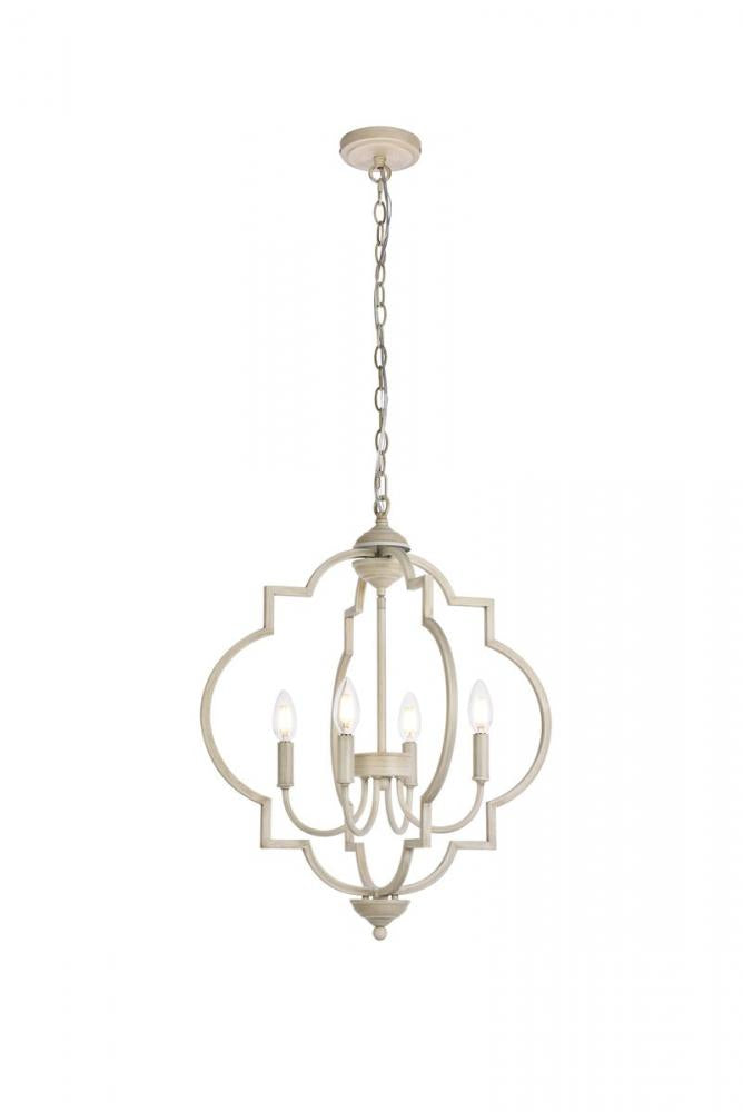 Elegant Lighting SANDARA LD7065D20WD Pendant Mid Century Modern - Weathered Dove