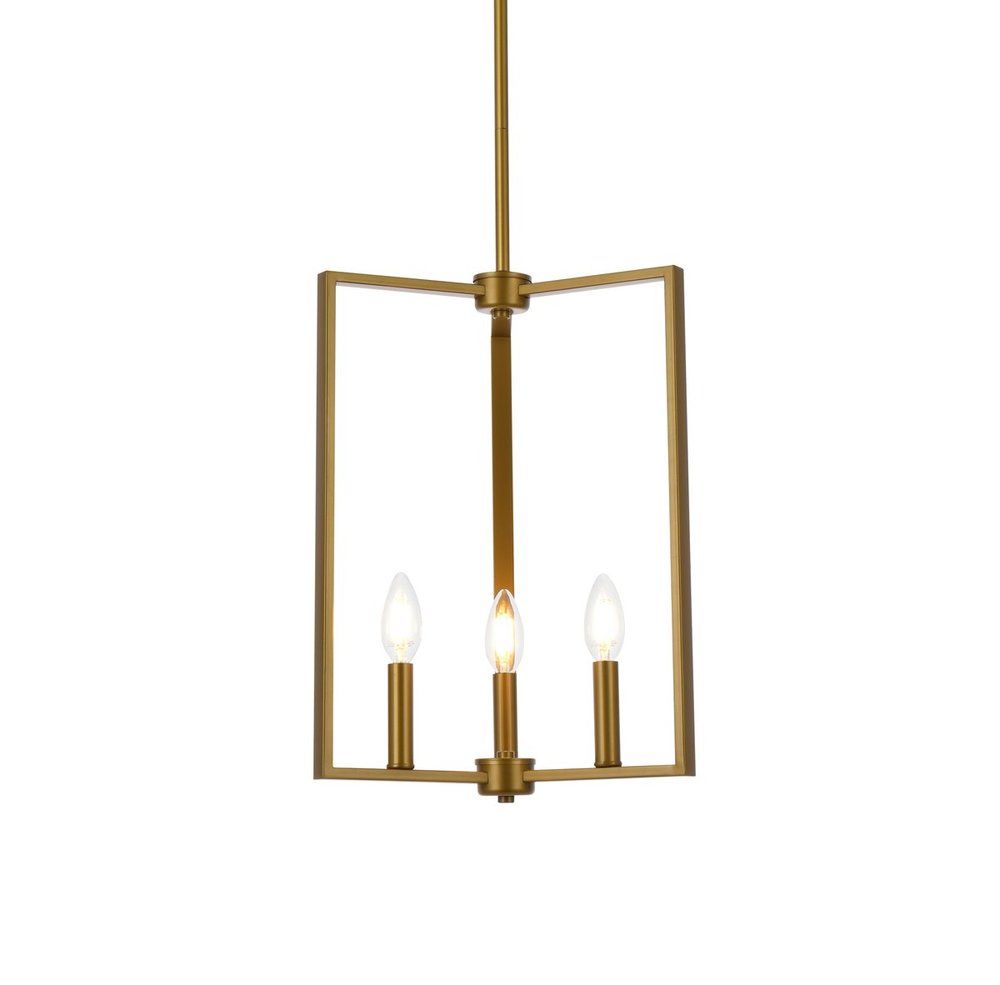 Elegant Lighting VINO LD7071D14BR Pendant Mid Century Modern - Brass