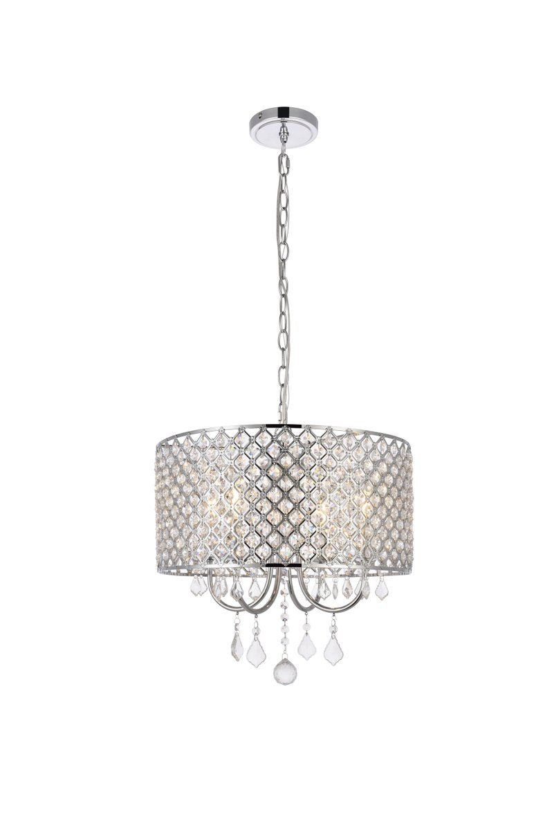 Elegant Lighting ELISE LD711D17C Pendant Transitional - Chrome