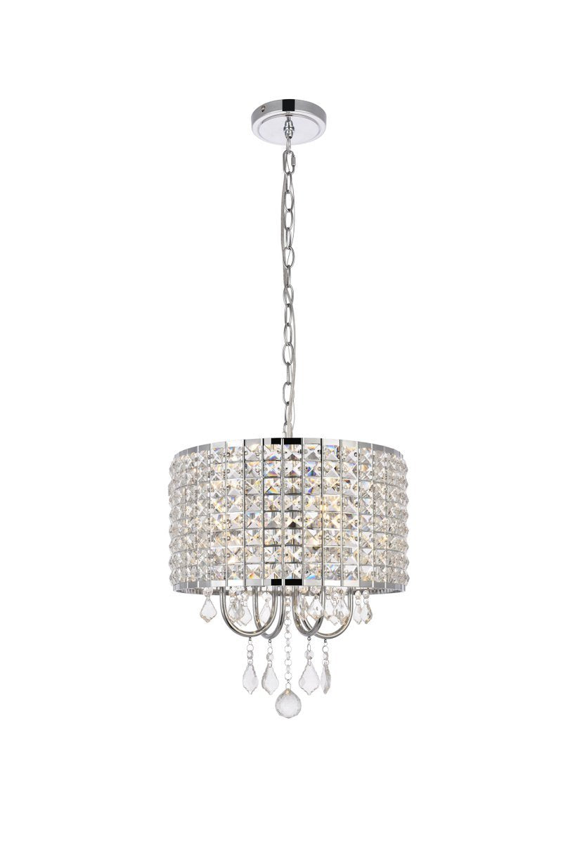 Elegant Lighting ELISE LD713D14C Pendant Transitional - Chrome