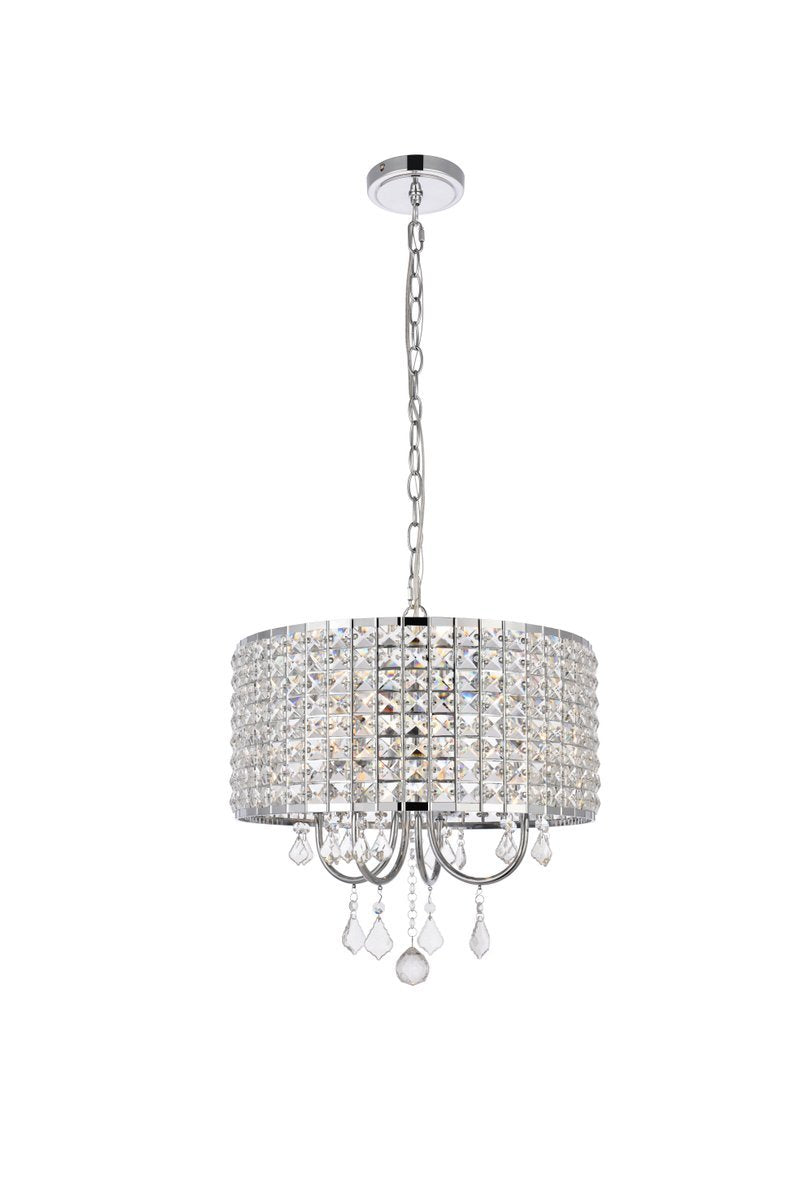 Elegant Lighting ELISE LD713D17C Pendant Transitional - Chrome