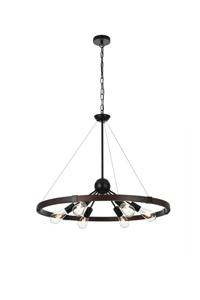 Elegant Lighting THORA LD746D32BWD Pendant Modern - Weathered Black