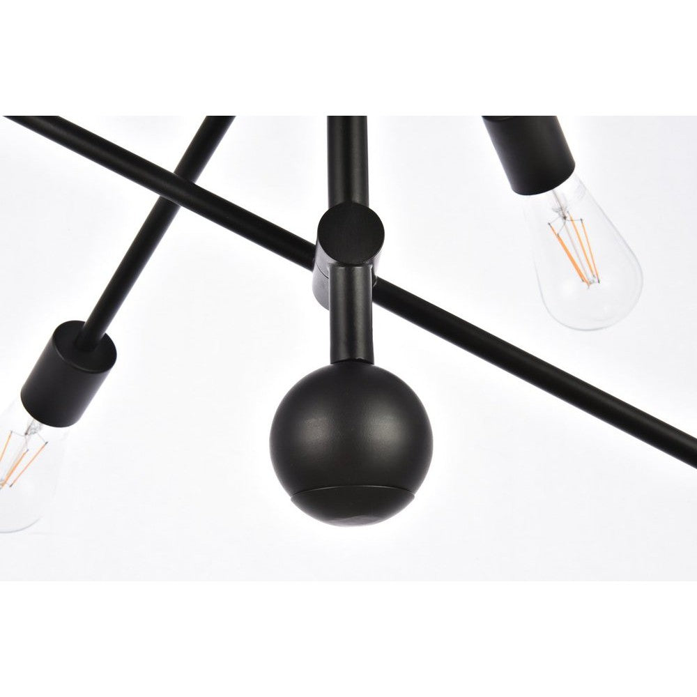 Elegant Lighting AXEL LD8006D29BLA Pendant Mid Century Modern - Black