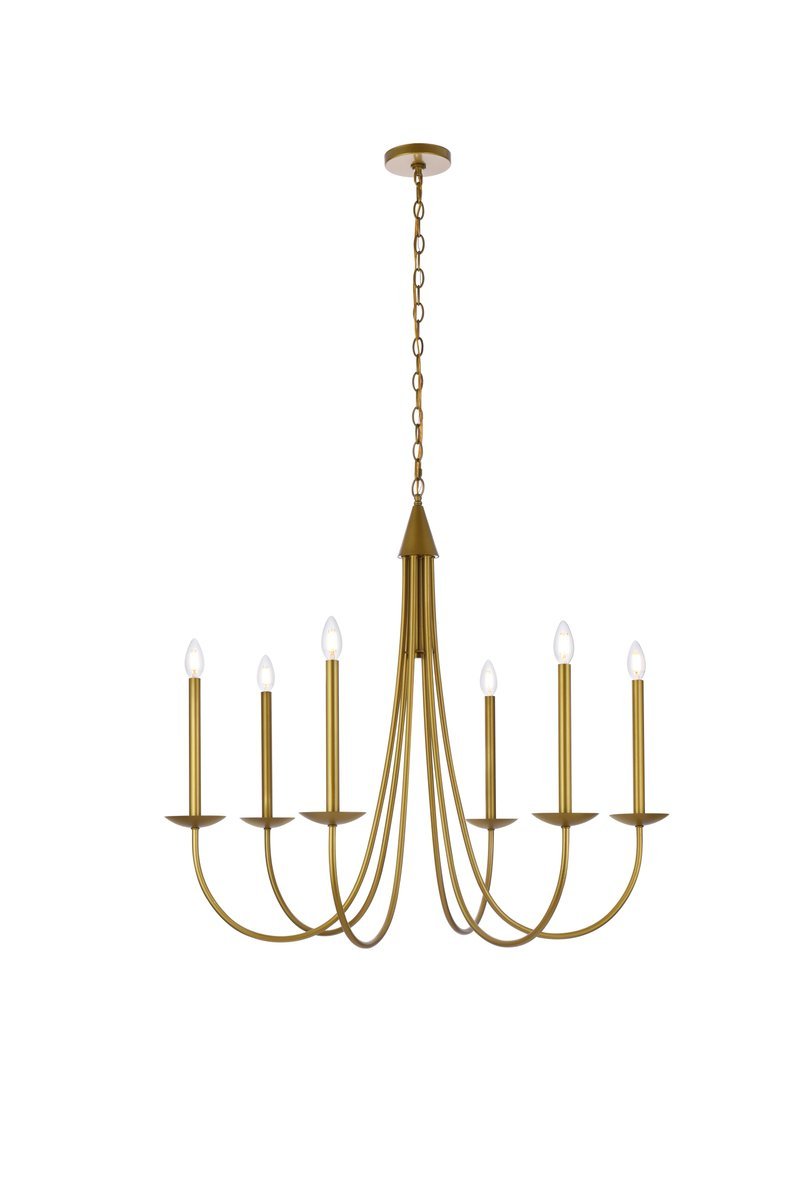 Elegant Lighting COHEN LD810D36BR Pendant Mid Century Modern - Brass