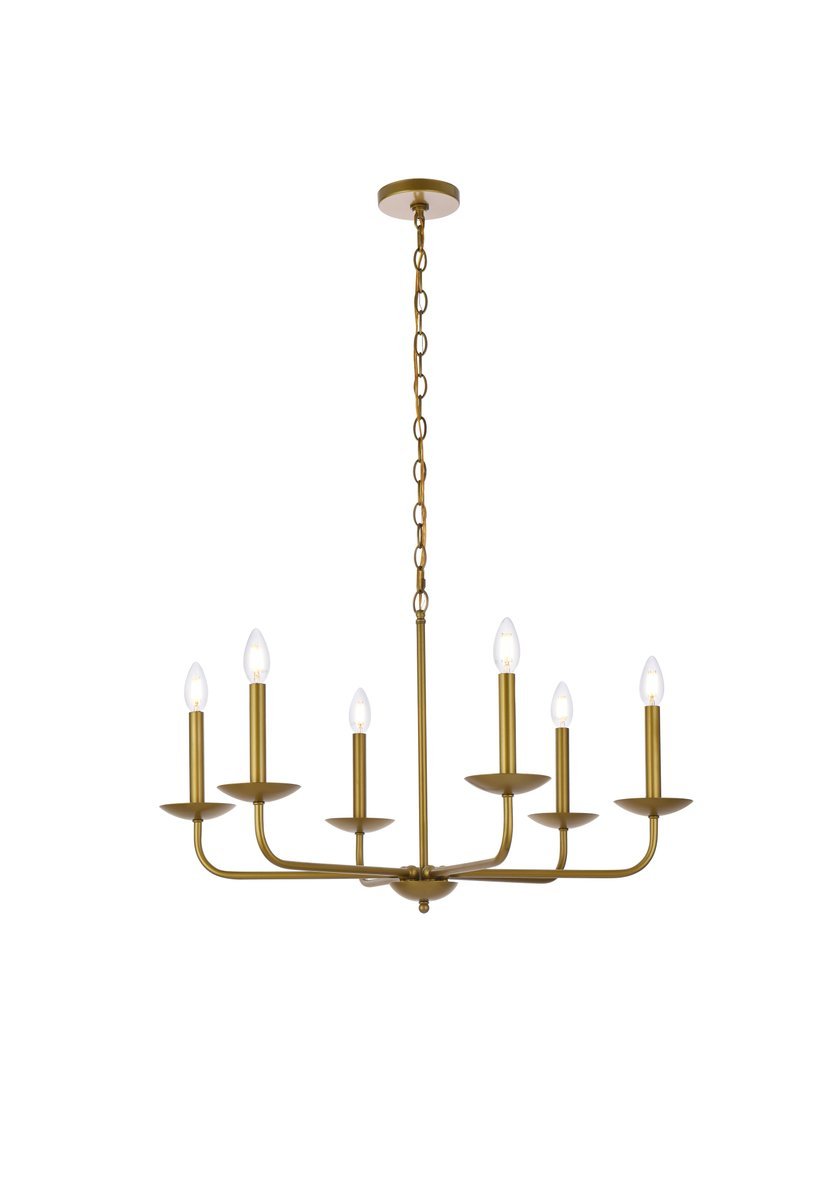 Elegant Lighting COHEN LD812D30BR Pendant Mid Century Modern - Brass