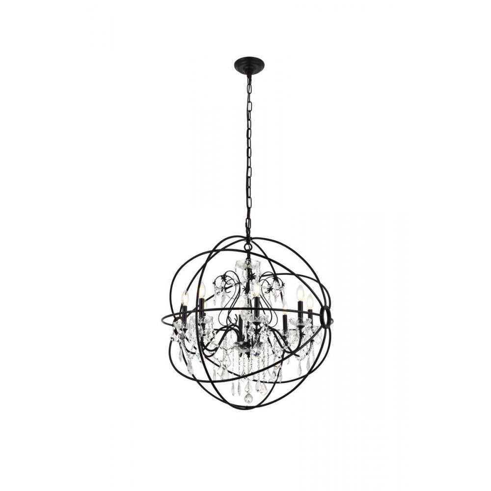 Elegant Lighting CORDELIA LD8801D32BK Pendant Transitional - Black