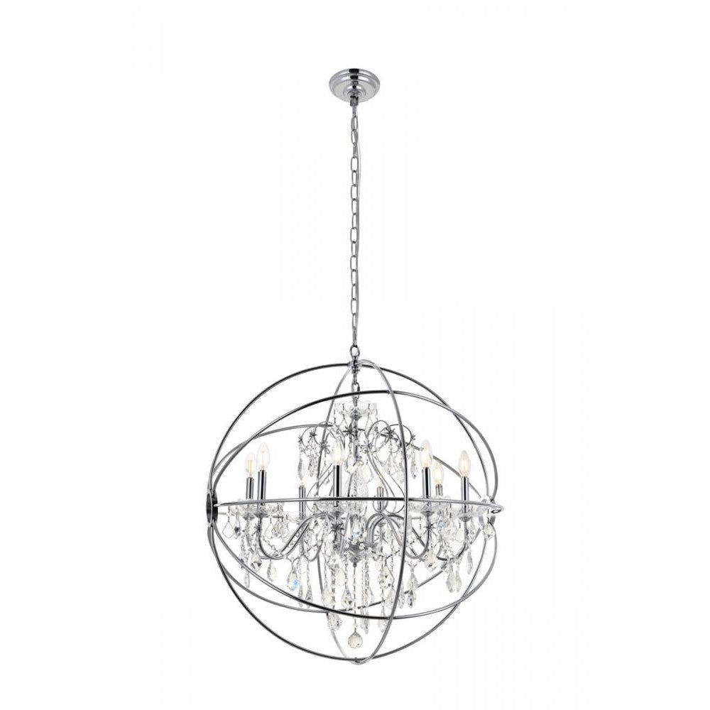 Elegant Lighting CORDELIA LD8801D32C Pendant Transitional - Chrome