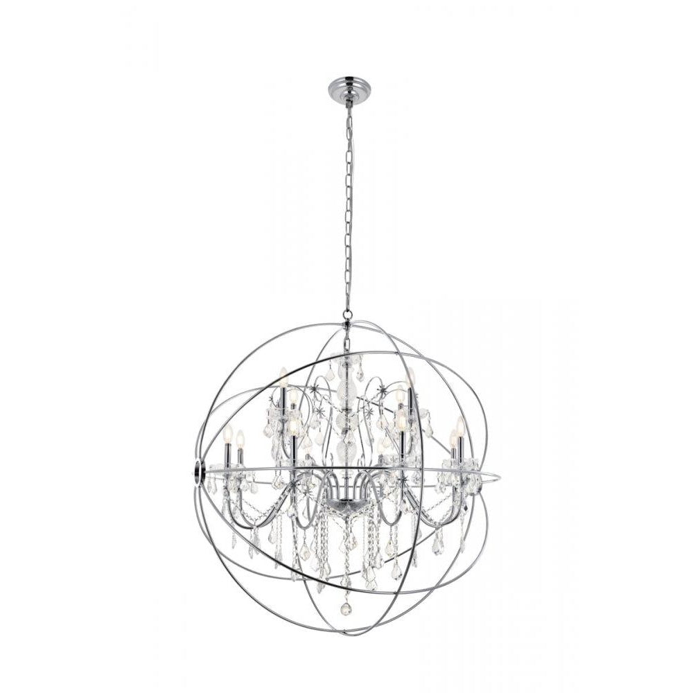 Elegant Lighting CORDELIA LD8801D43C Pendant Transitional - Chrome