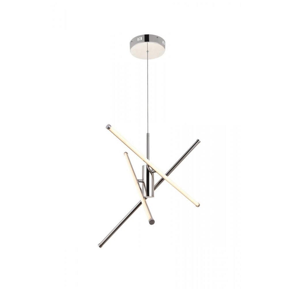 Elegant Lighting SONYA LD9001D29PN Pendant Industrial - Polished Nickel