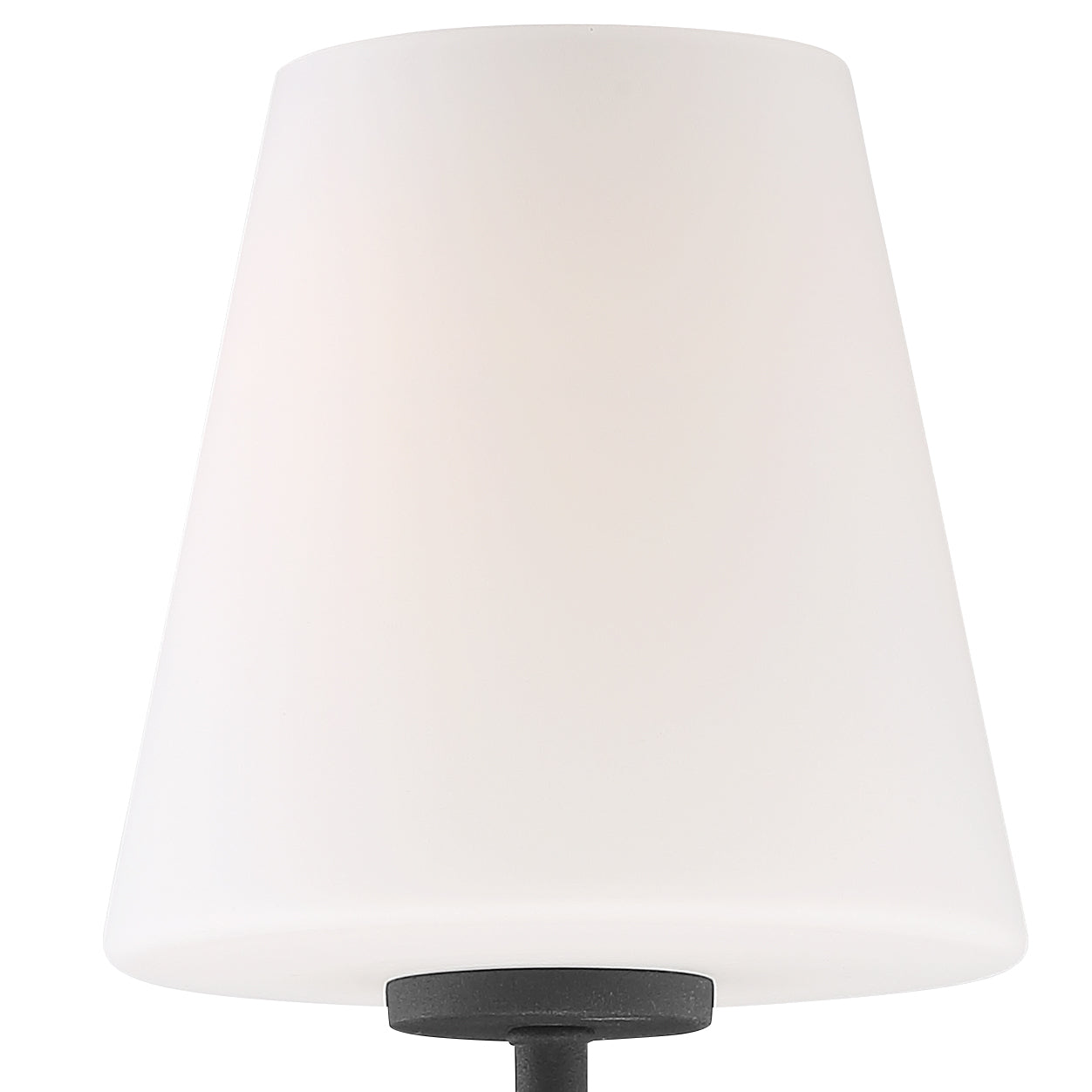 Crystorama Lena LEN-250-OP-BF – 6 Inch – 1 Light – Sconce – Black Forged – Damp Rated