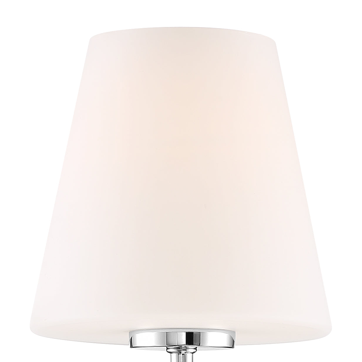 Crystorama Lena LEN-250-OP-CH – 6 Inch – 1 Light – Sconce – Polished Chrome – Damp Rated