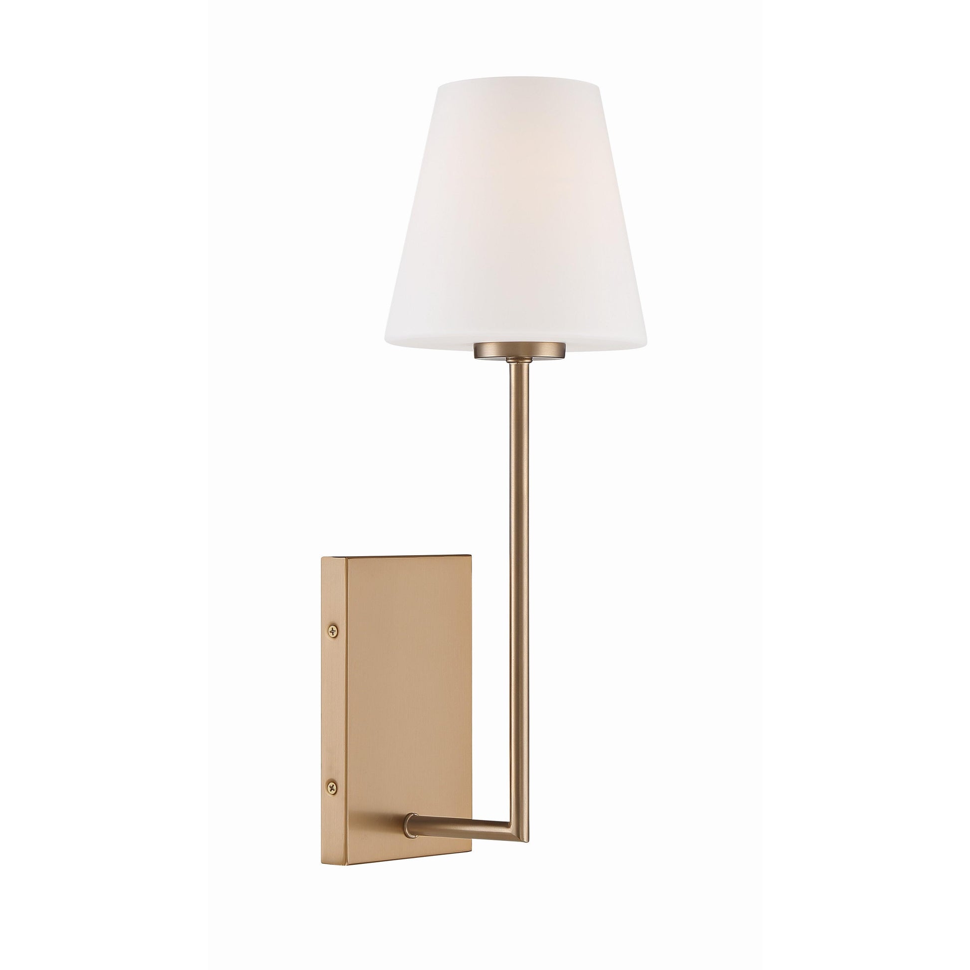Crystorama Lena LEN-250-OP-VG – 6 Inch – 1 Light – Sconce – Vibrant Gold – Damp Rated