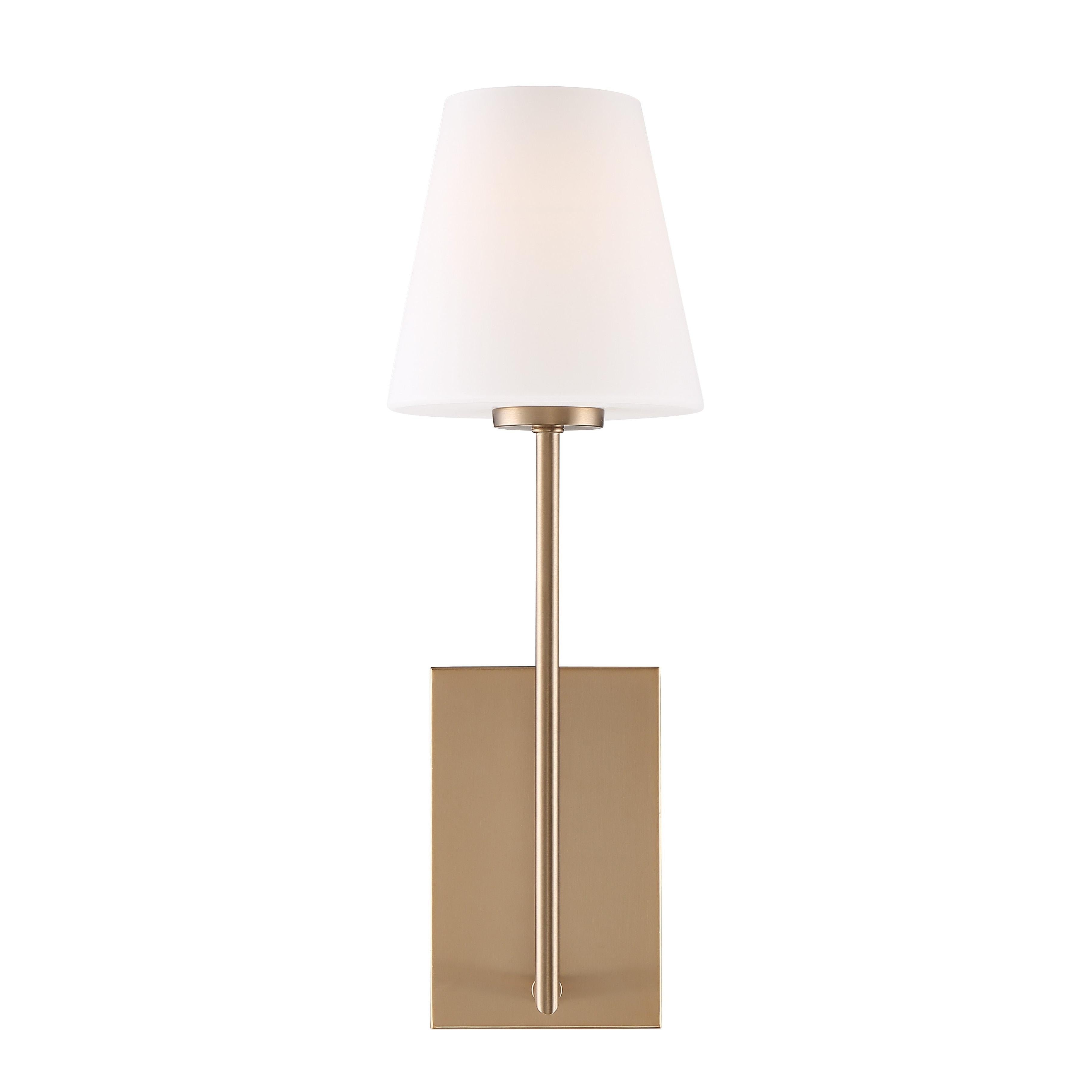 Crystorama Lena LEN-250-OP-VG – 6 Inch – 1 Light – Sconce – Vibrant Gold – Damp Rated