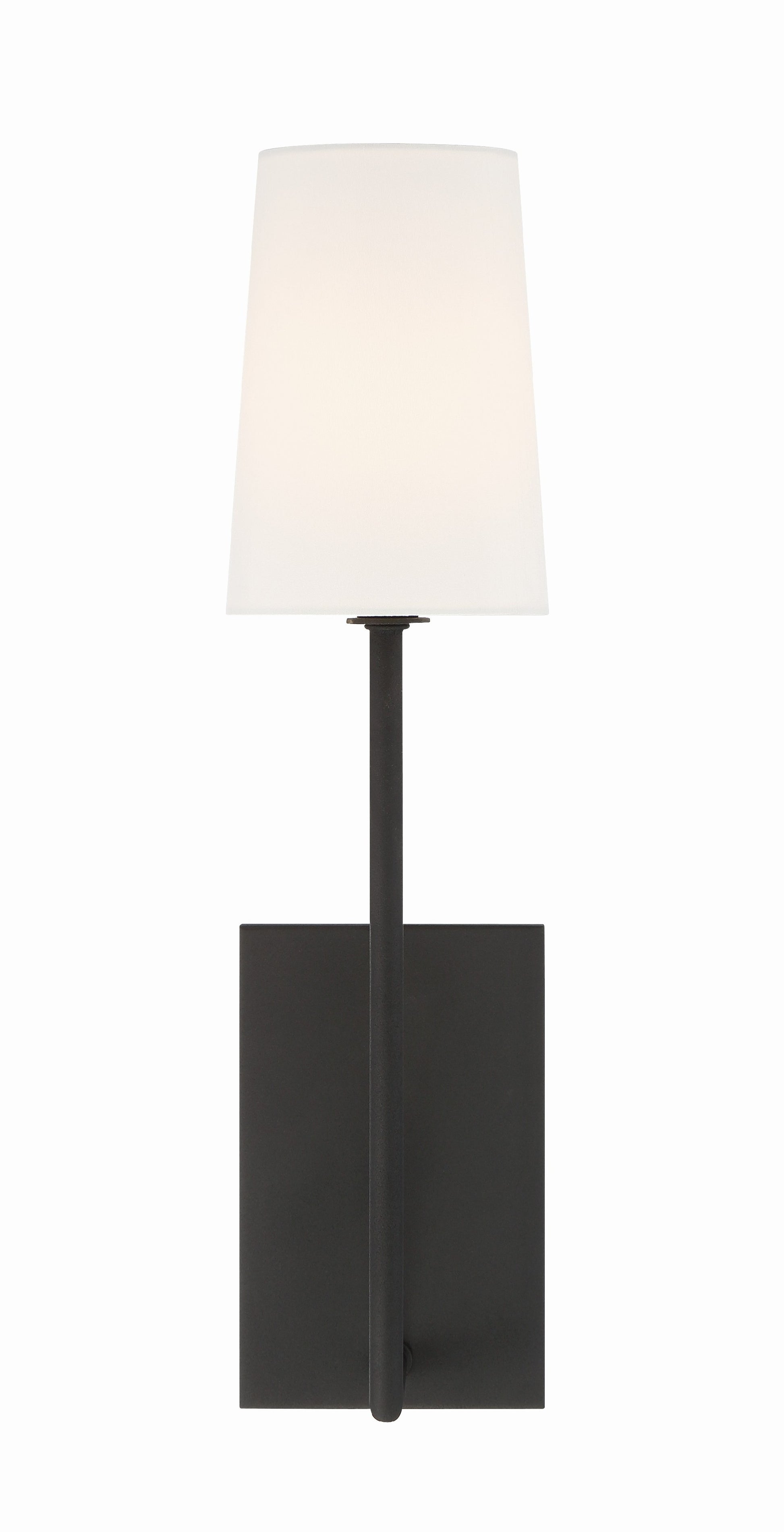 Crystorama Lena LEN-251-BF – 4.5 Inch – 1 Light – Sconce – Black Forged – Damp Rated