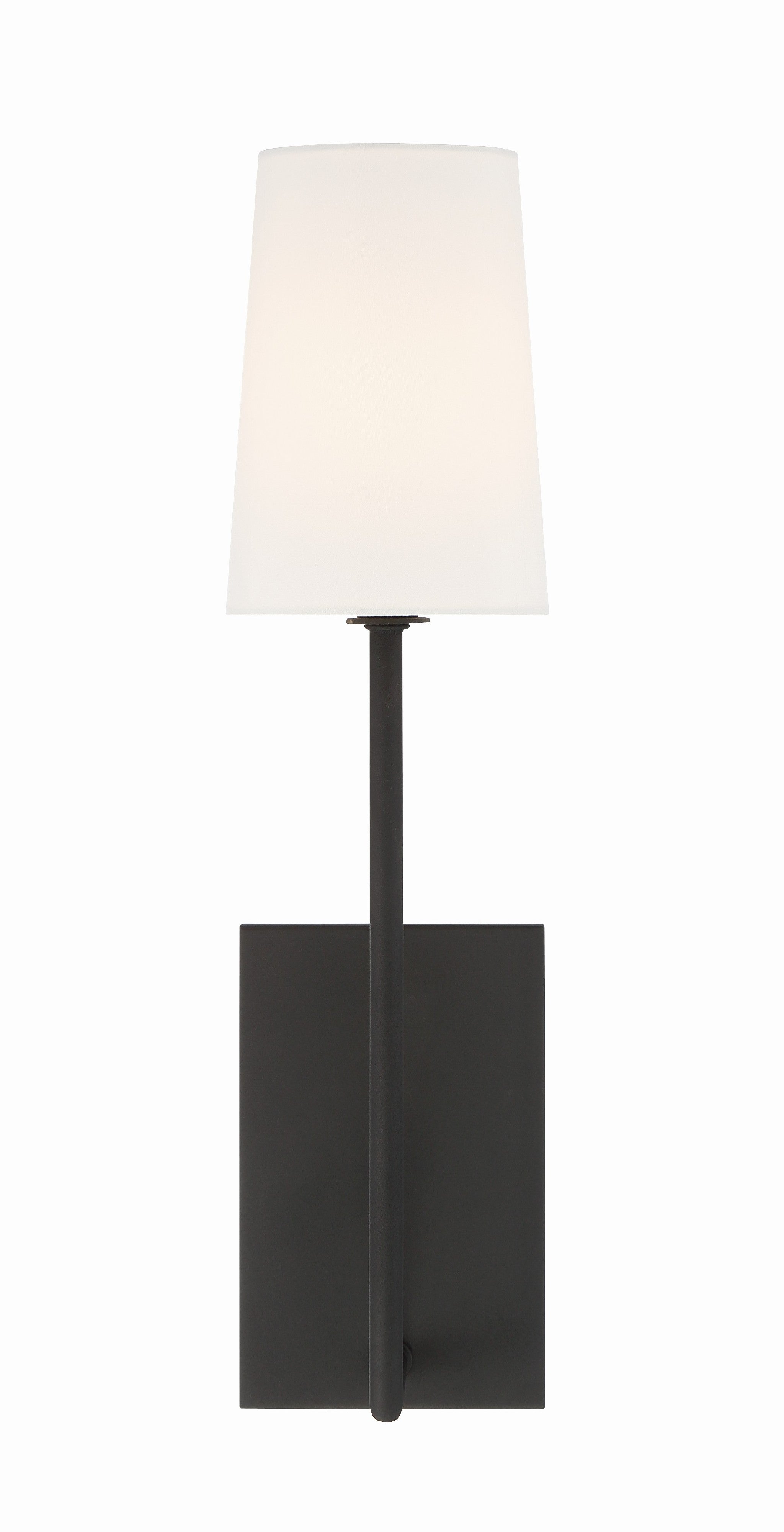 Crystorama Lena LEN-251-BF – 4.5 Inch – 1 Light – Sconce – Black Forged – Damp Rated