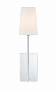 Crystorama Lena LEN-251-CH – 4.5 Inch – 1 Light – Sconce – Polished Chrome – Damp Rated