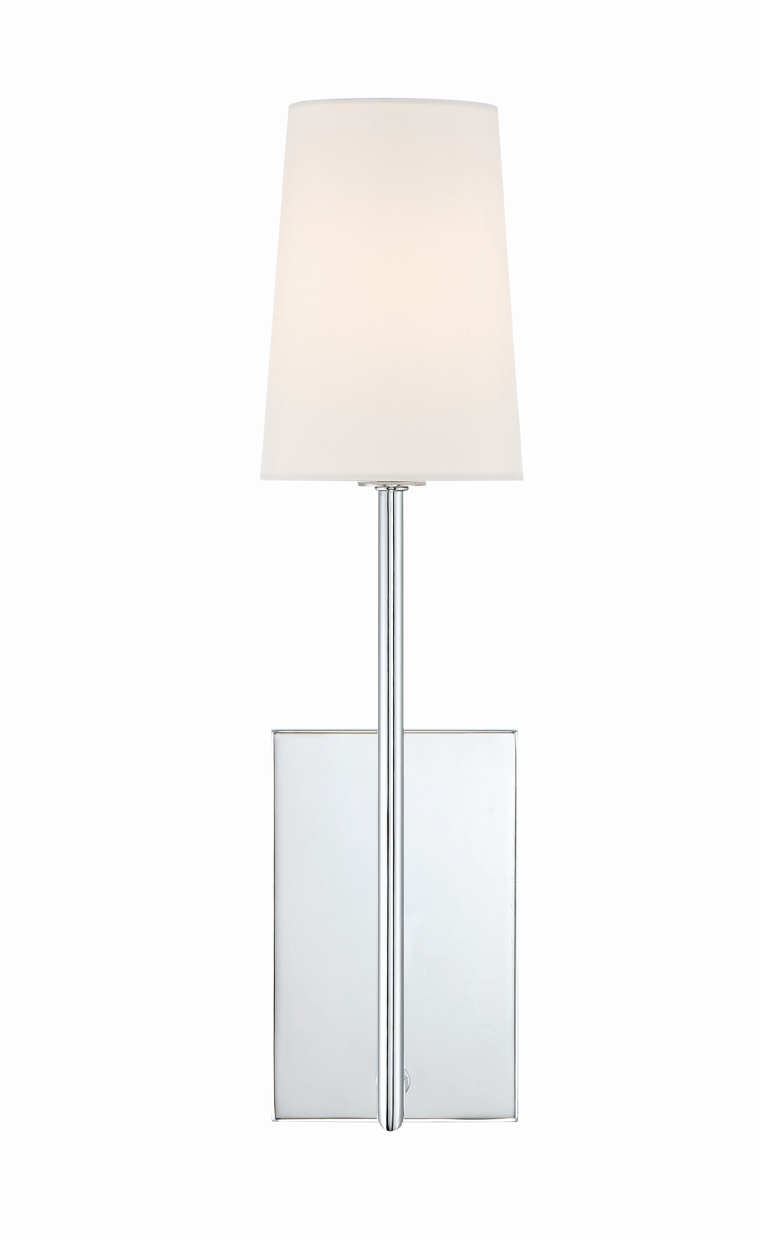 Crystorama Lena LEN-251-CH – 4.5 Inch – 1 Light – Sconce – Polished Chrome – Damp Rated