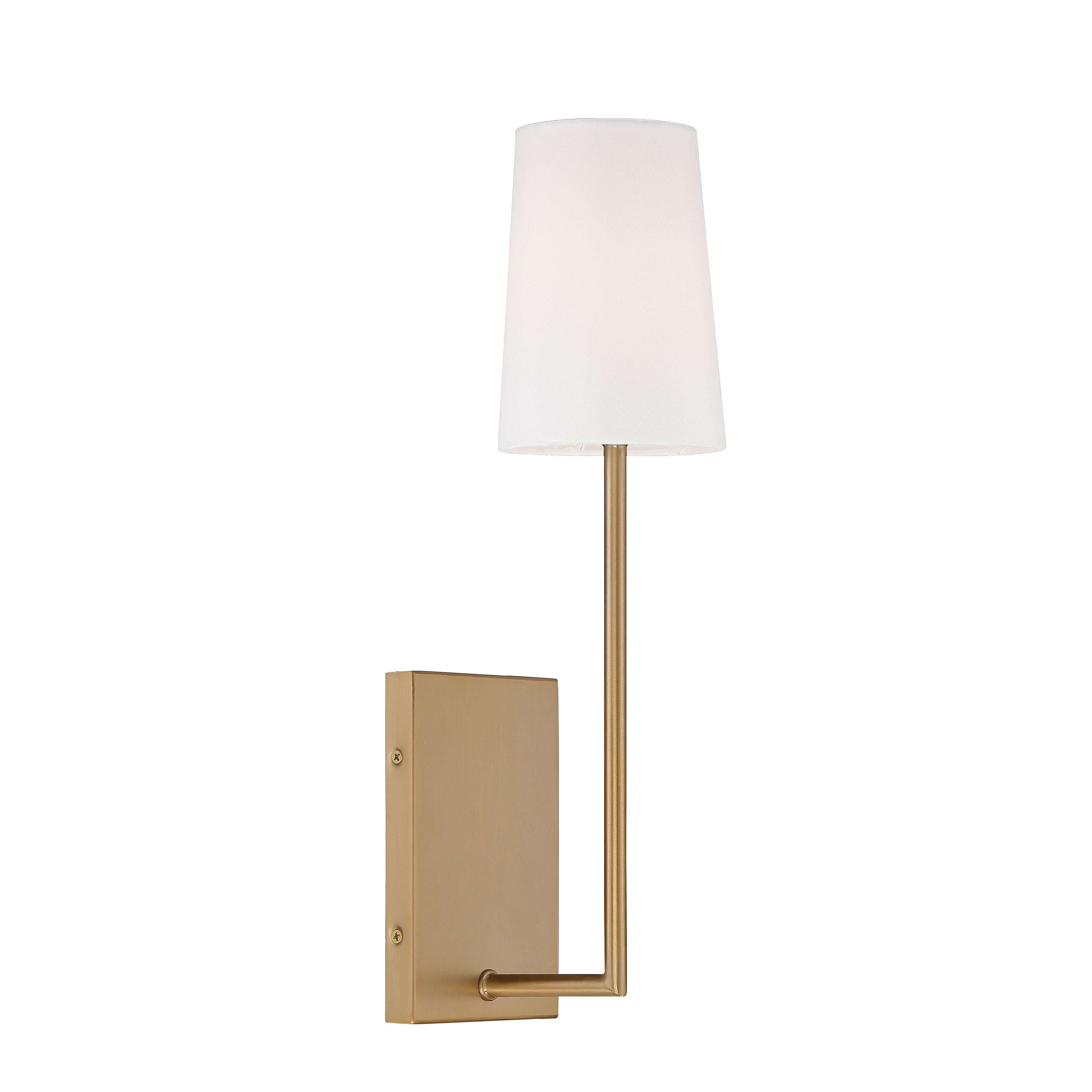 Crystorama Lena LEN-251-VG – 4.5 Inch – 1 Light – Sconce – Vibrant Gold – Damp Rated