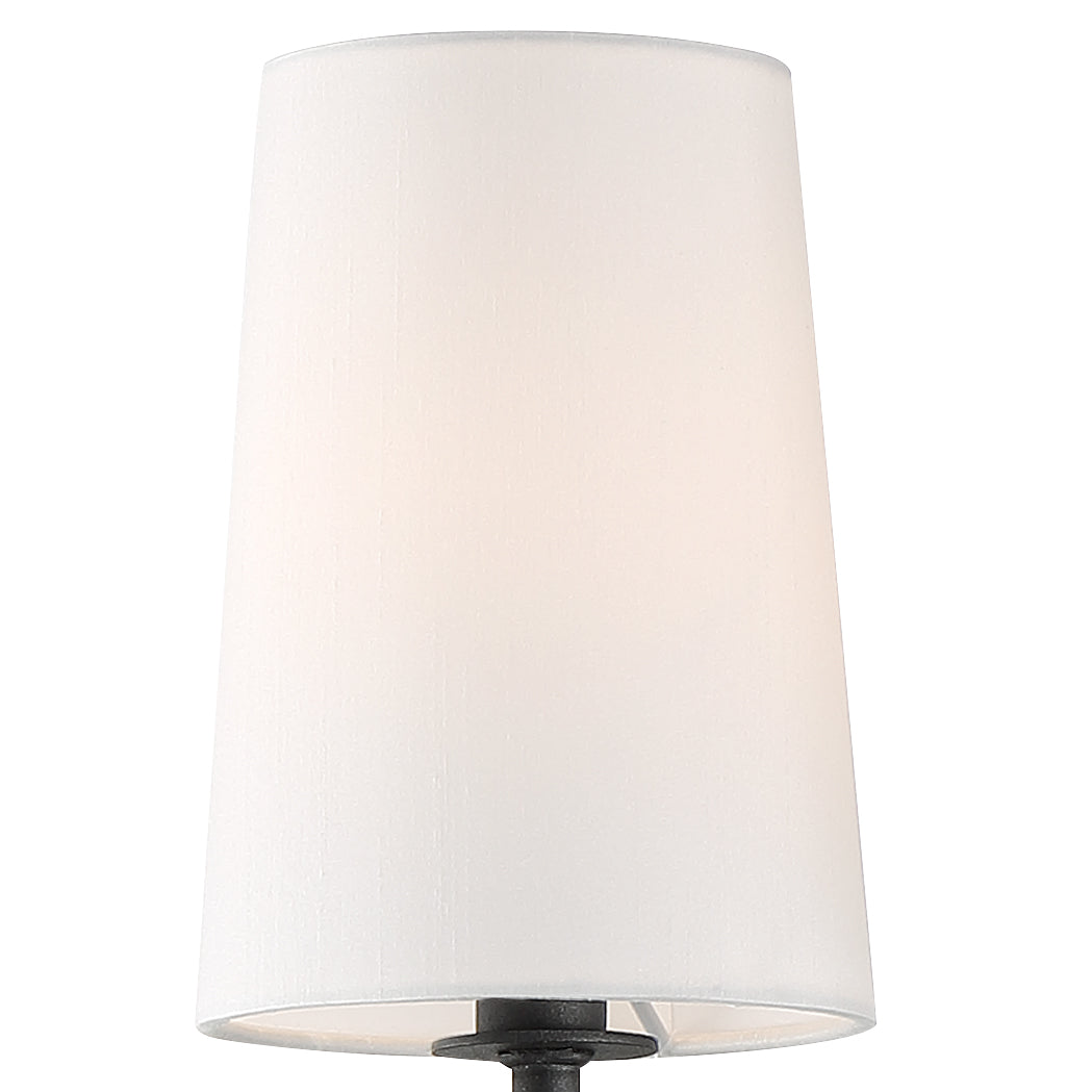 Crystorama Lena LEN-252-BF – 10 Inch – 2 Light – Sconce – Black Forged – Damp Rated