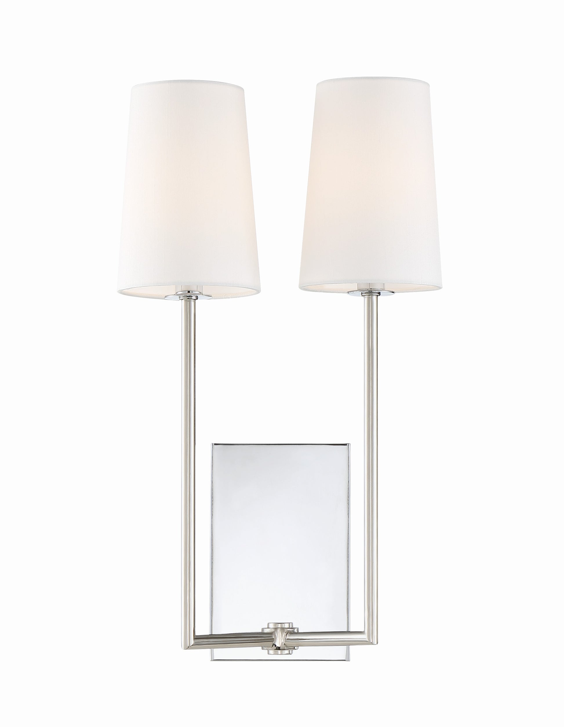 Crystorama Lena LEN-252-CH – 10 Inch – 2 Light – Sconce – Polished Chrome – Damp Rated