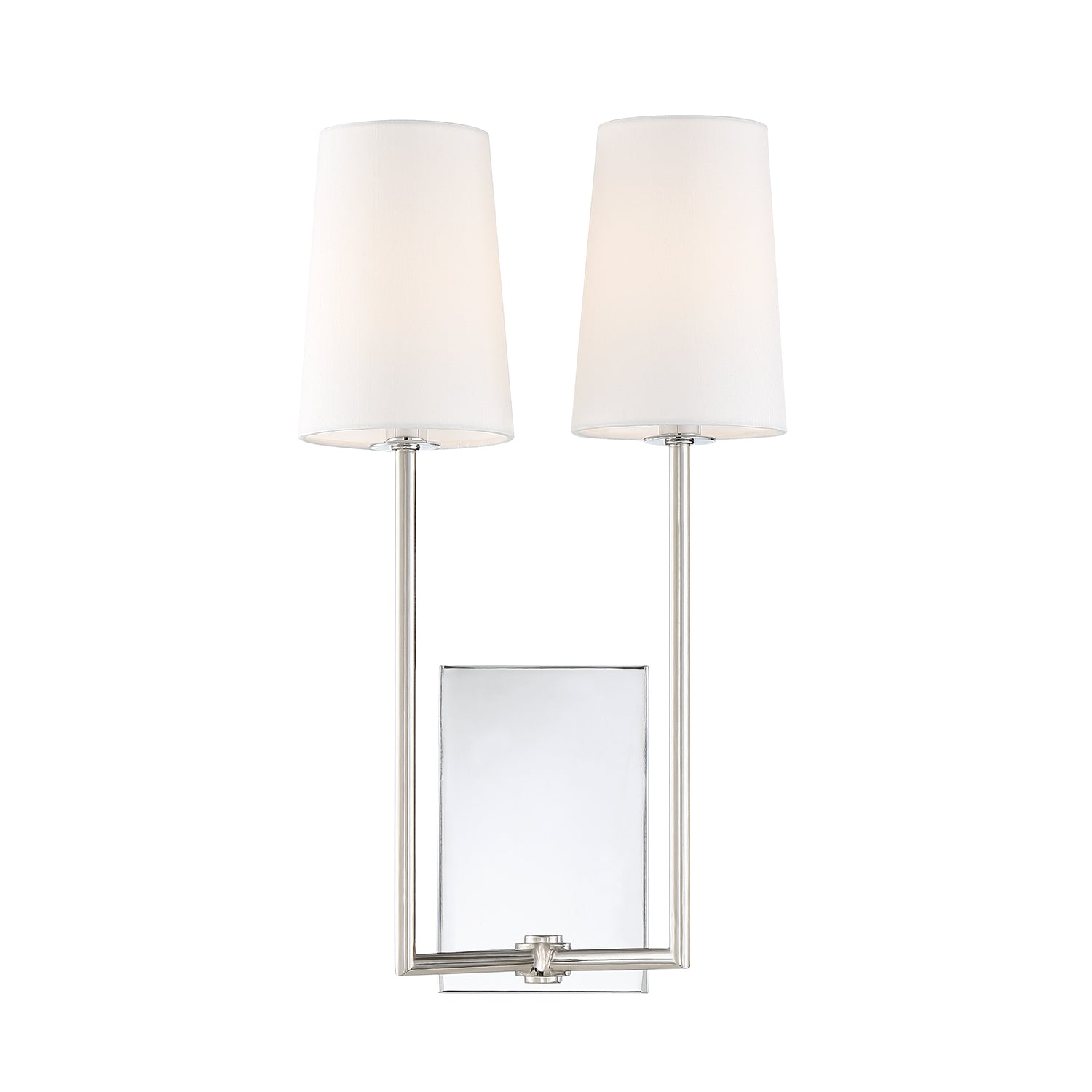 Crystorama Lena LEN-252-CH – 10 Inch – 2 Light – Sconce – Polished Chrome – Damp Rated