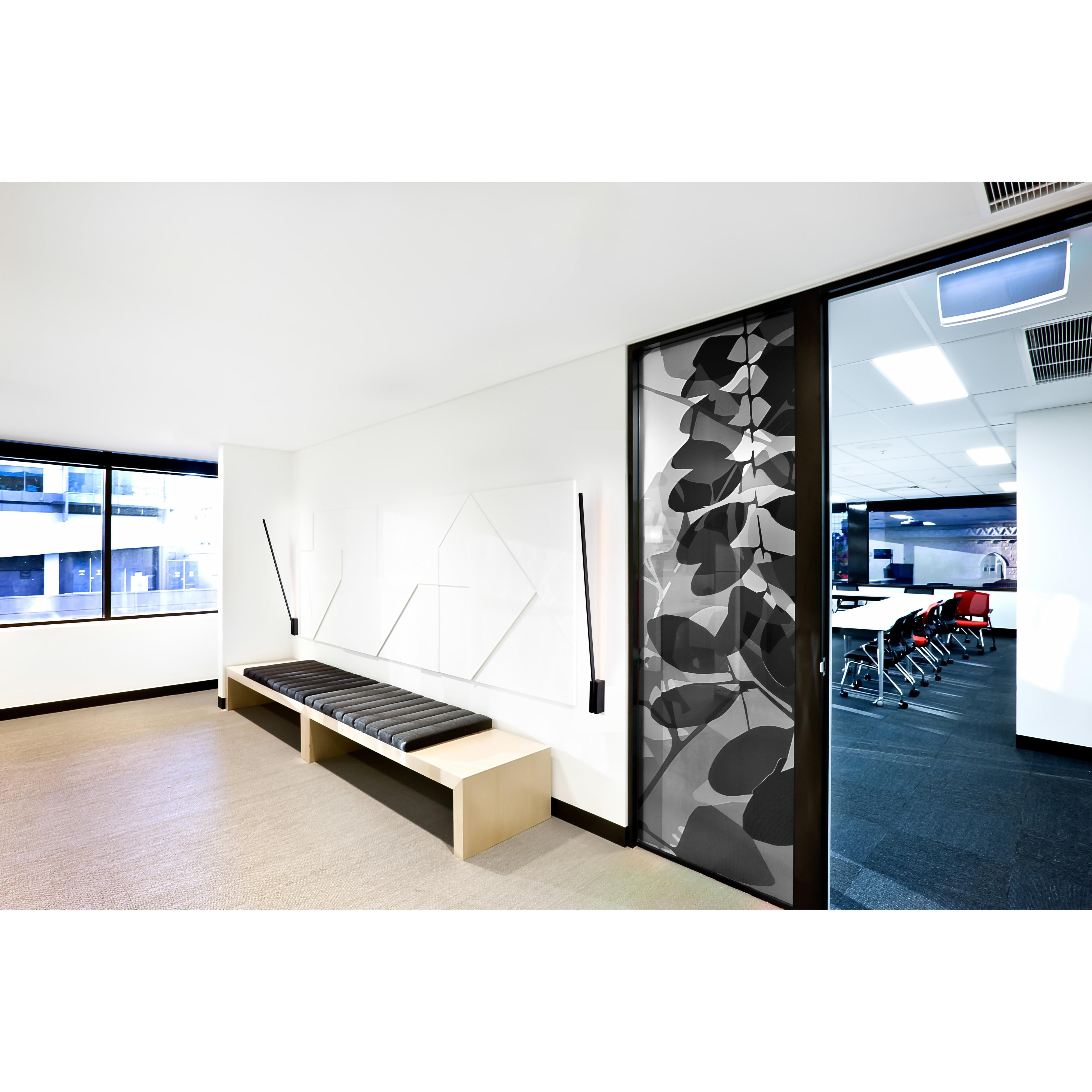 Lever 48-in Black LED Wall Sconce