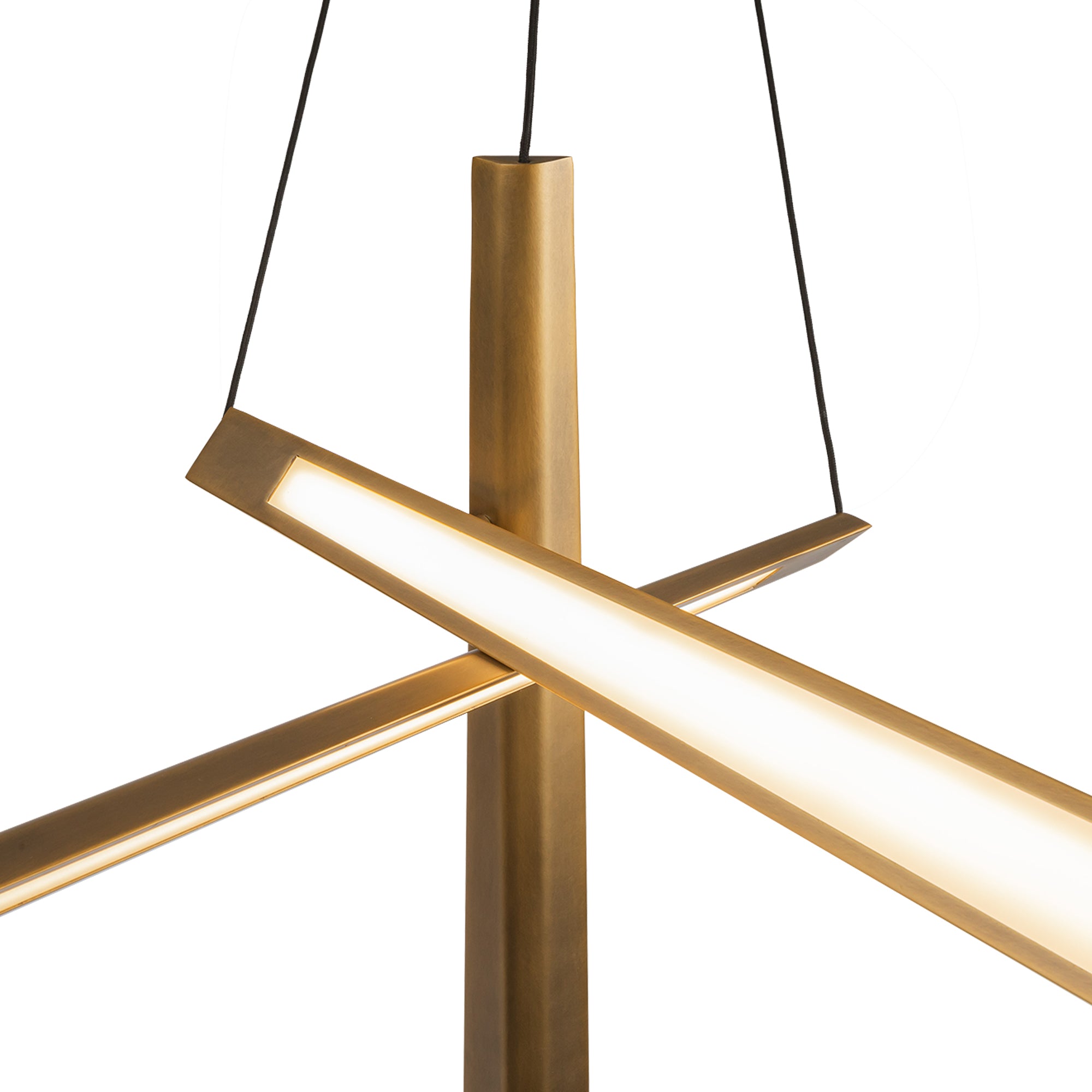 Kuzco Lighting CH68127-VB-UNV Vintage Brass LED Chandelier, UL Damp Rated, Vintage Brass