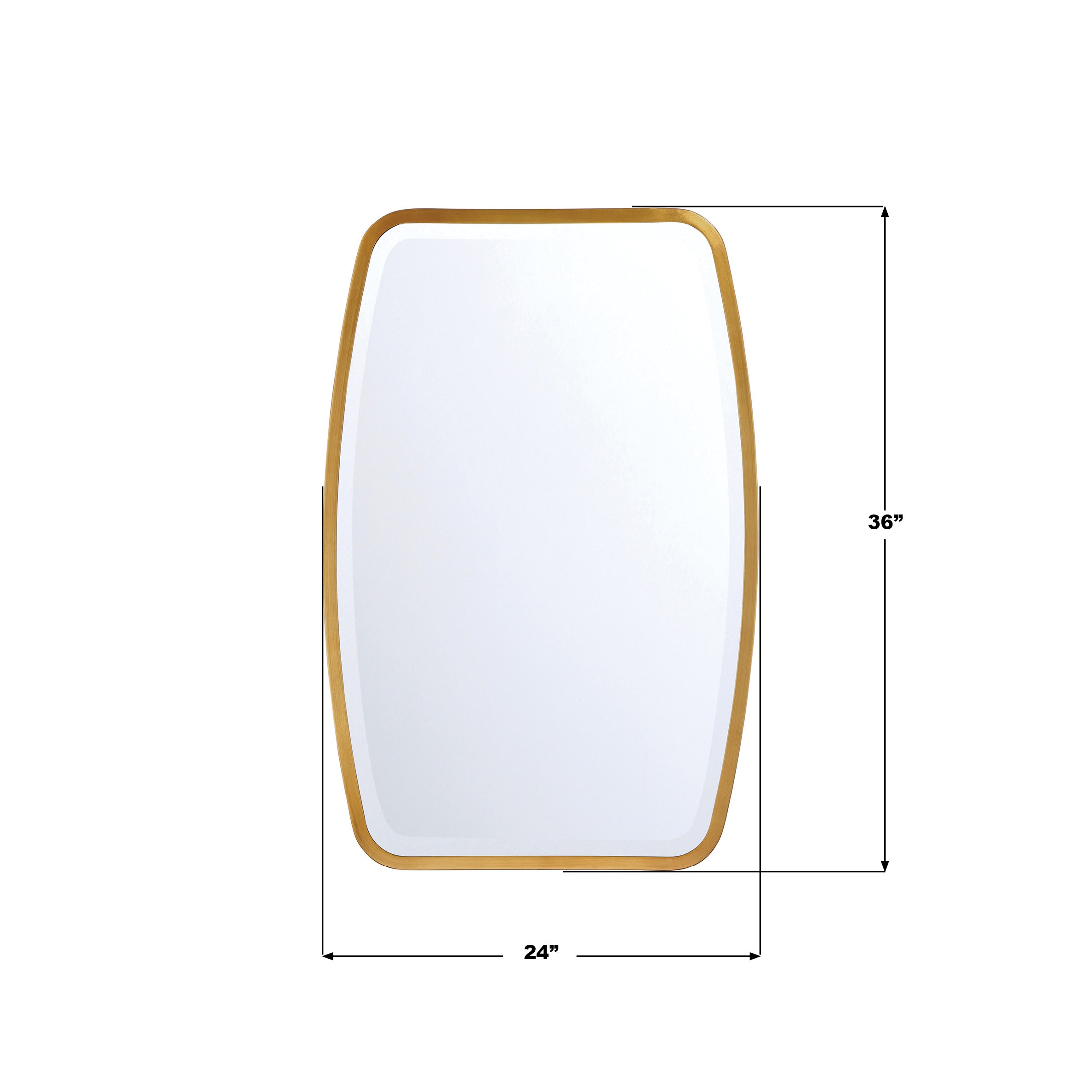 Crystorama Lindee LIN-M400-GA – 24 Inch – Mirror – Antique Gold
