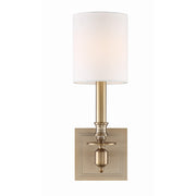Crystorama Lloyd LLO-481-AG – 4.5 Inch – 1 Light – Sconce – Aged Brass – Damp Rated