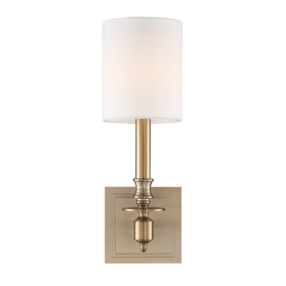 Crystorama Lighting LLO-481-AG Vanity Light Fixture, UL Damp Rated, Ag