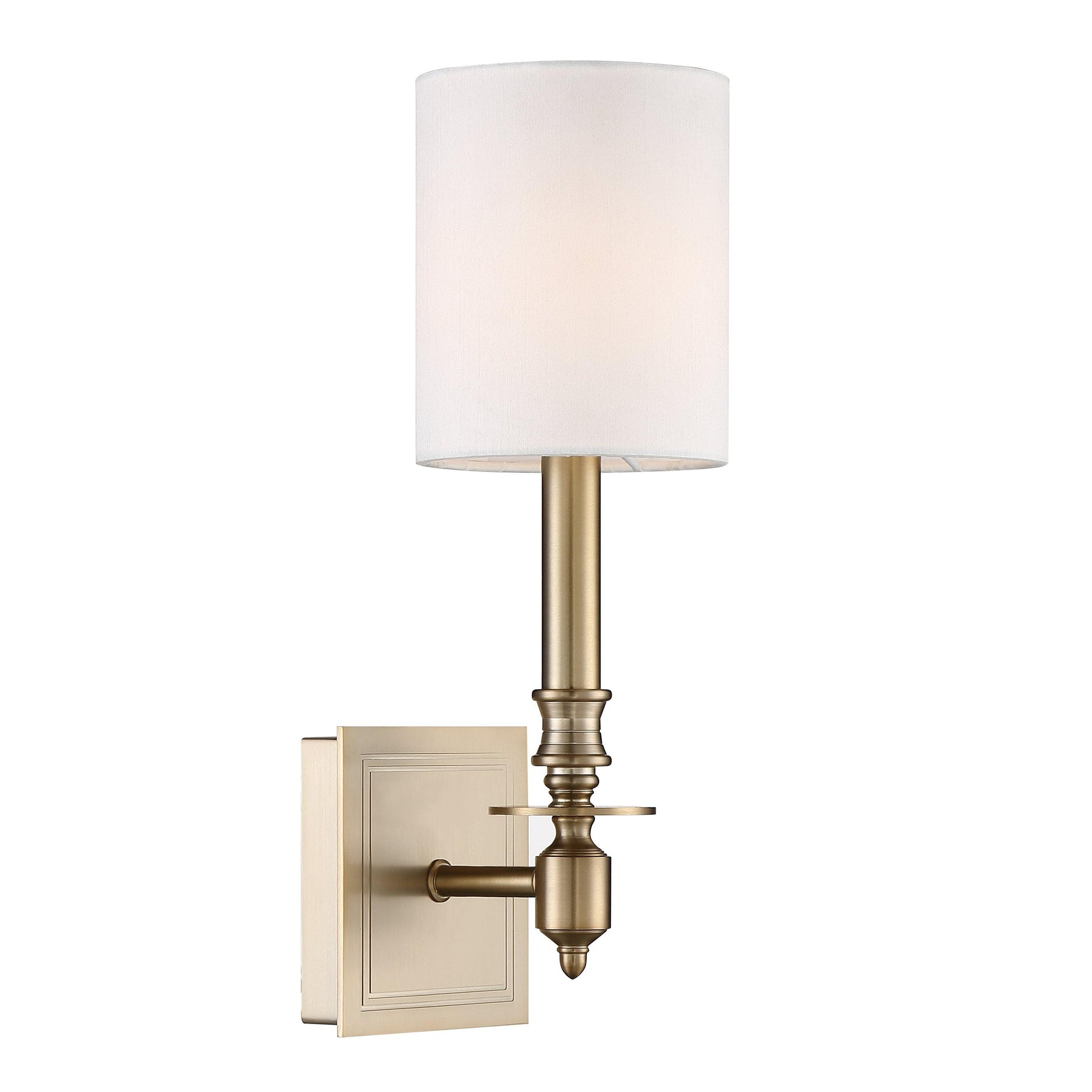 Crystorama Lloyd LLO-481-AG – 4.5 Inch – 1 Light – Sconce – Aged Brass – Damp Rated