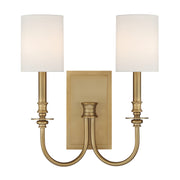 Crystorama Lighting LLO-482-AG Sconce, UL Damp Rated, Aged Brass