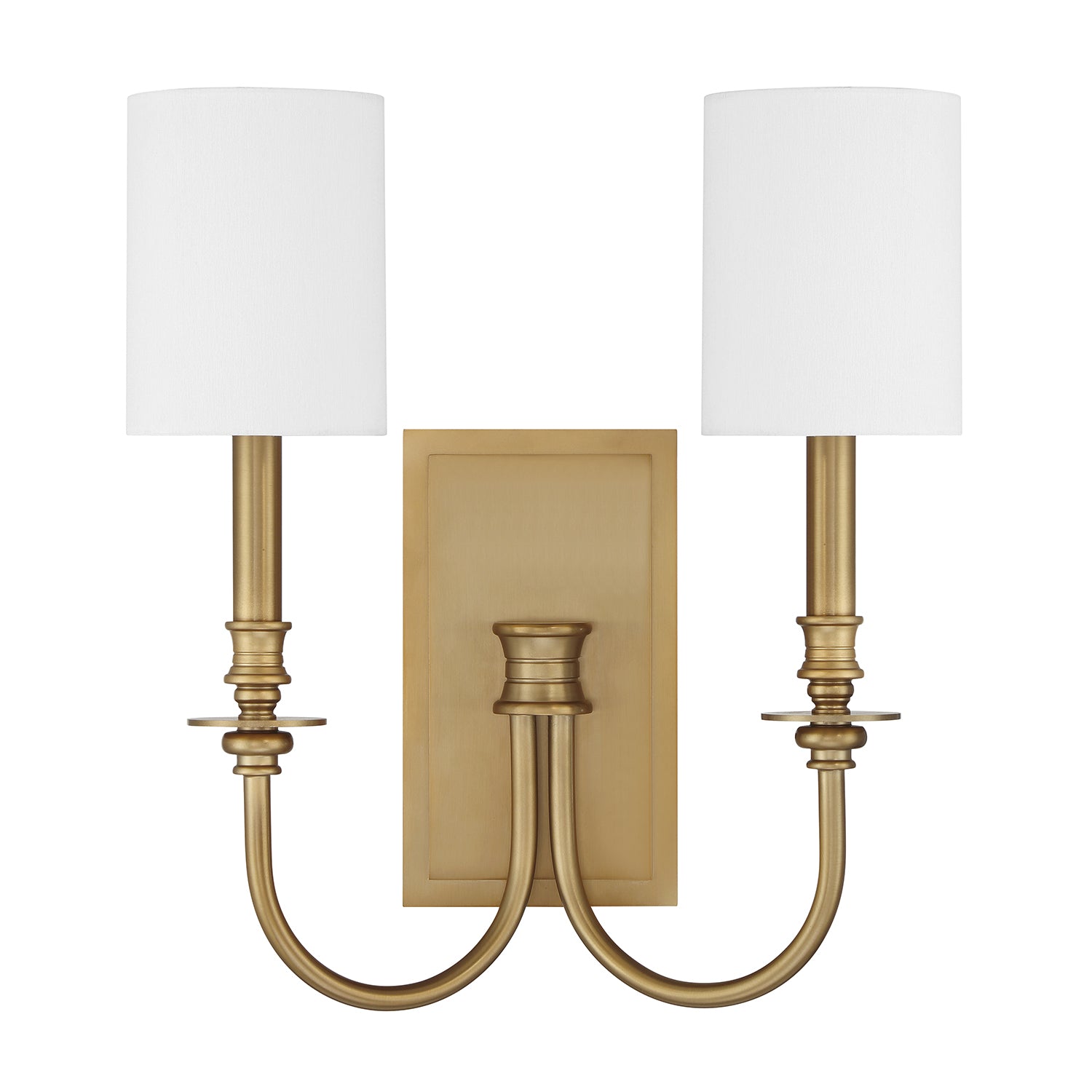 Crystorama Lloyd LLO-482-AG – 14.5 Inch – 2 Light – Sconce – Aged Brass – Damp Rated