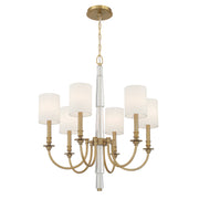 Crystorama Lighting LLO-486-AG Chandelier, UL Listed, Aged Brass