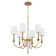 Crystorama Lloyd LLO-486-AG – 26 Inch – 6 Light – Chandelier – Aged Brass – Dry Rated