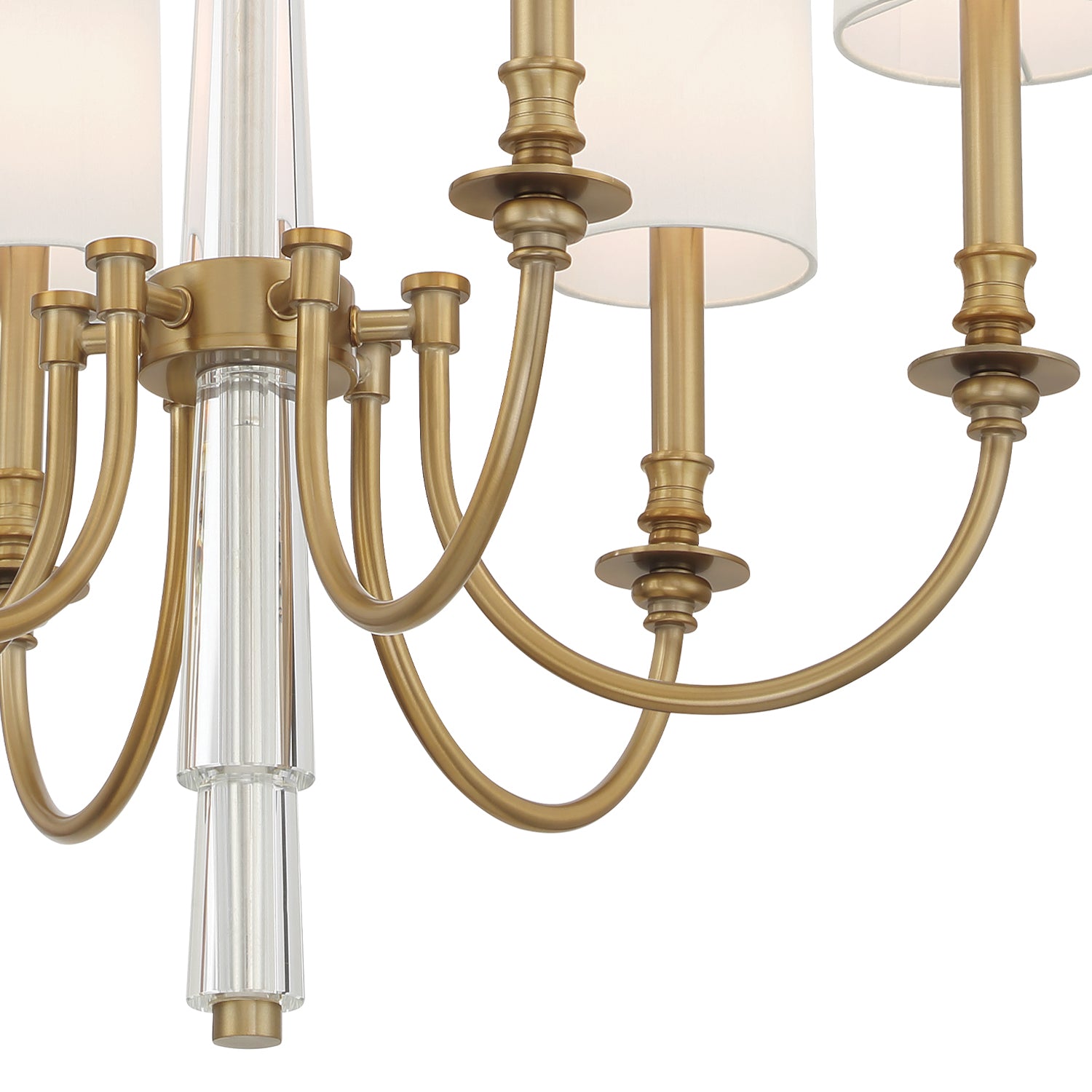 Crystorama Lloyd LLO-486-AG – 26 Inch – 6 Light – Chandelier – Aged Brass – Dry Rated