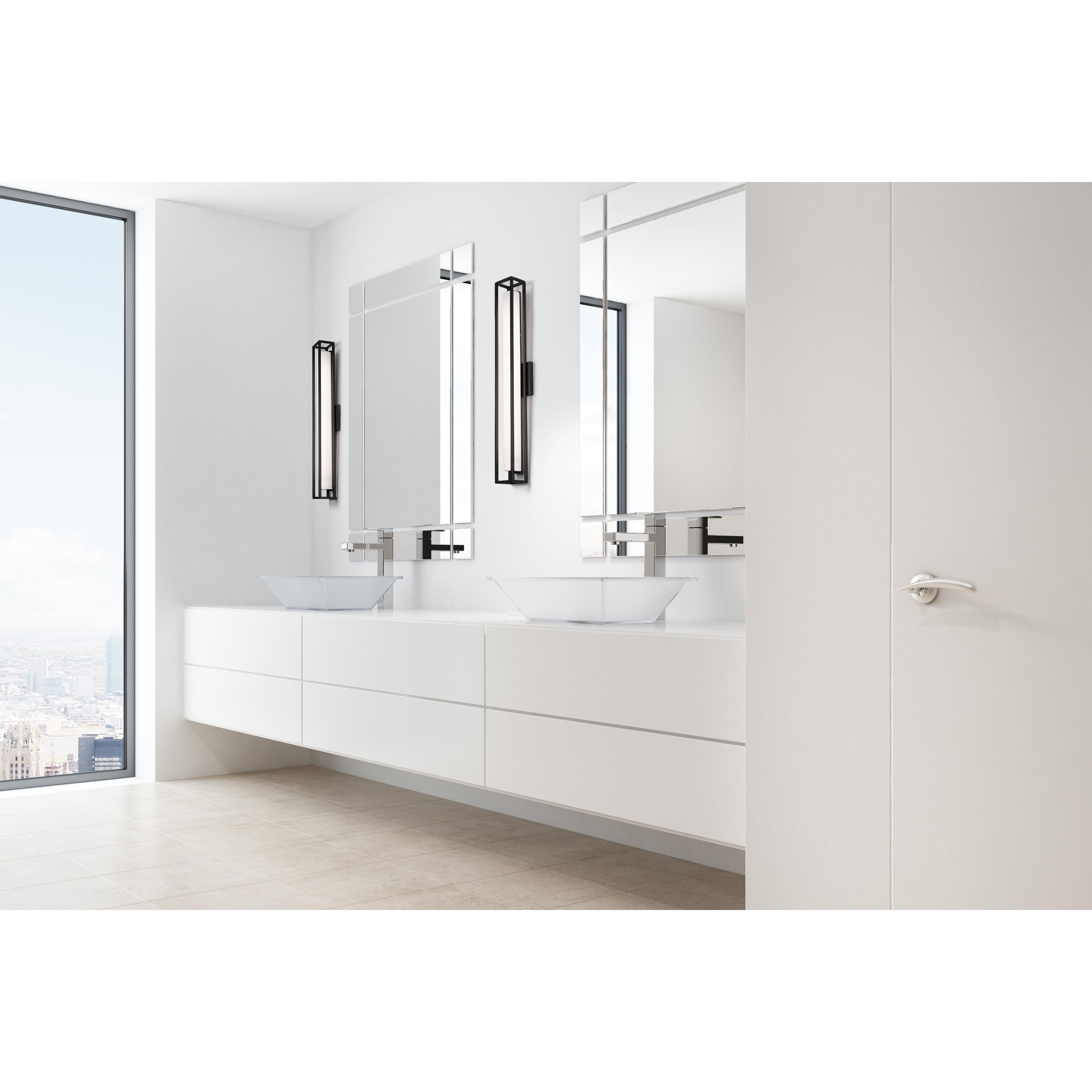 Lochwood 27-in Black LED Wall Sconce