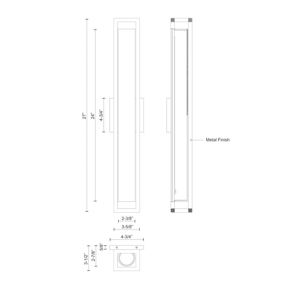 Kuzco Lighting Inc. LOCHWOOD WS83427-GD Sconce Transitional - Gold