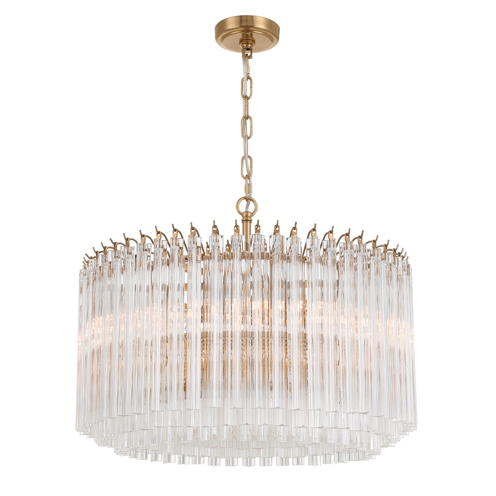 Crystorama Lighting LOF-5007-AG Lofton 7 Light Aged Brass Chandelier