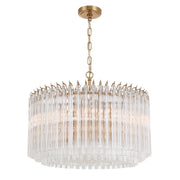 Crystorama Lighting LOF-5007-AG Lofton 7 Light Aged Brass Chandelier